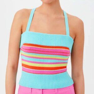 Trina Turk 'Marina' Striped Sleeveless Cotton Sweater Tank Top, Multicolor